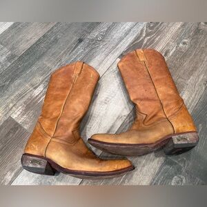 Botas Boterine columbia cowboy boots - size mens size 9 - leather - western